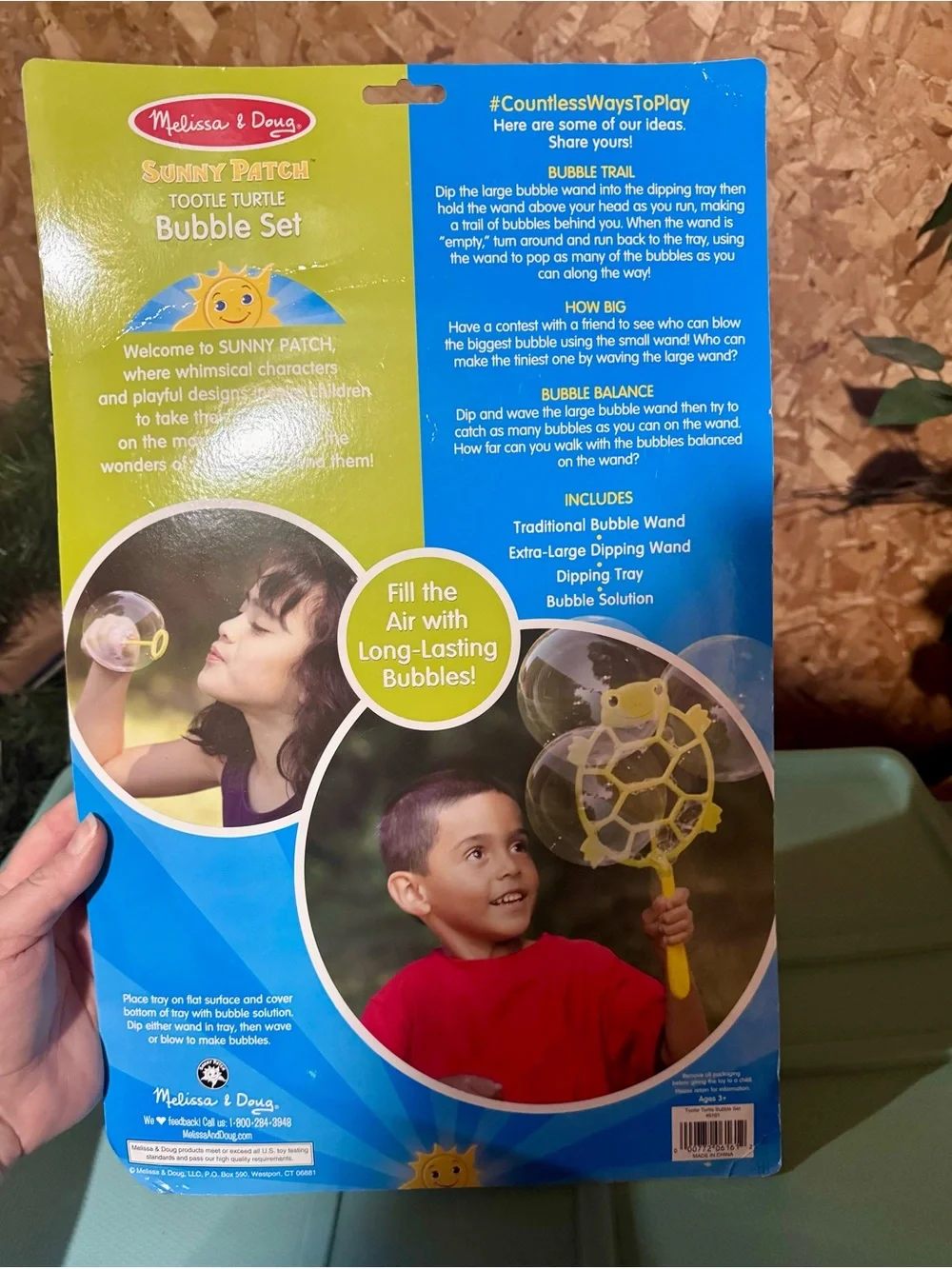 Melissa & Doug Sunny Patch Turtle Bubble Set - Green & Yellow - Picture 2 of 3